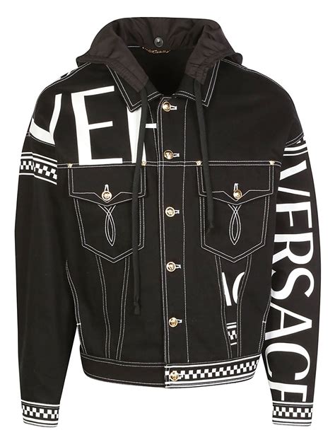 man jacket versace|Versace denim jacket men.